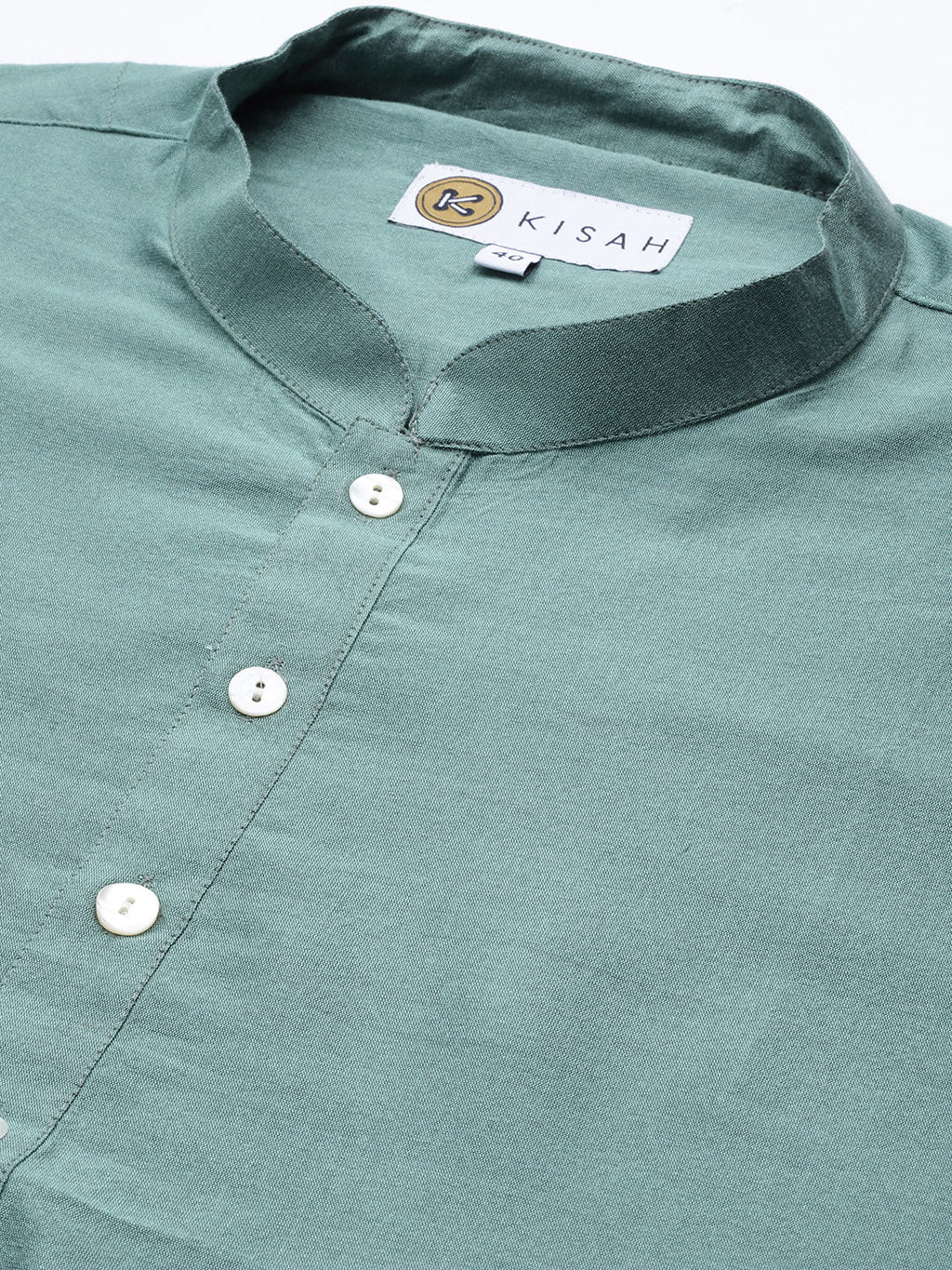 Kisah Men's Green Kurta Trousers Set