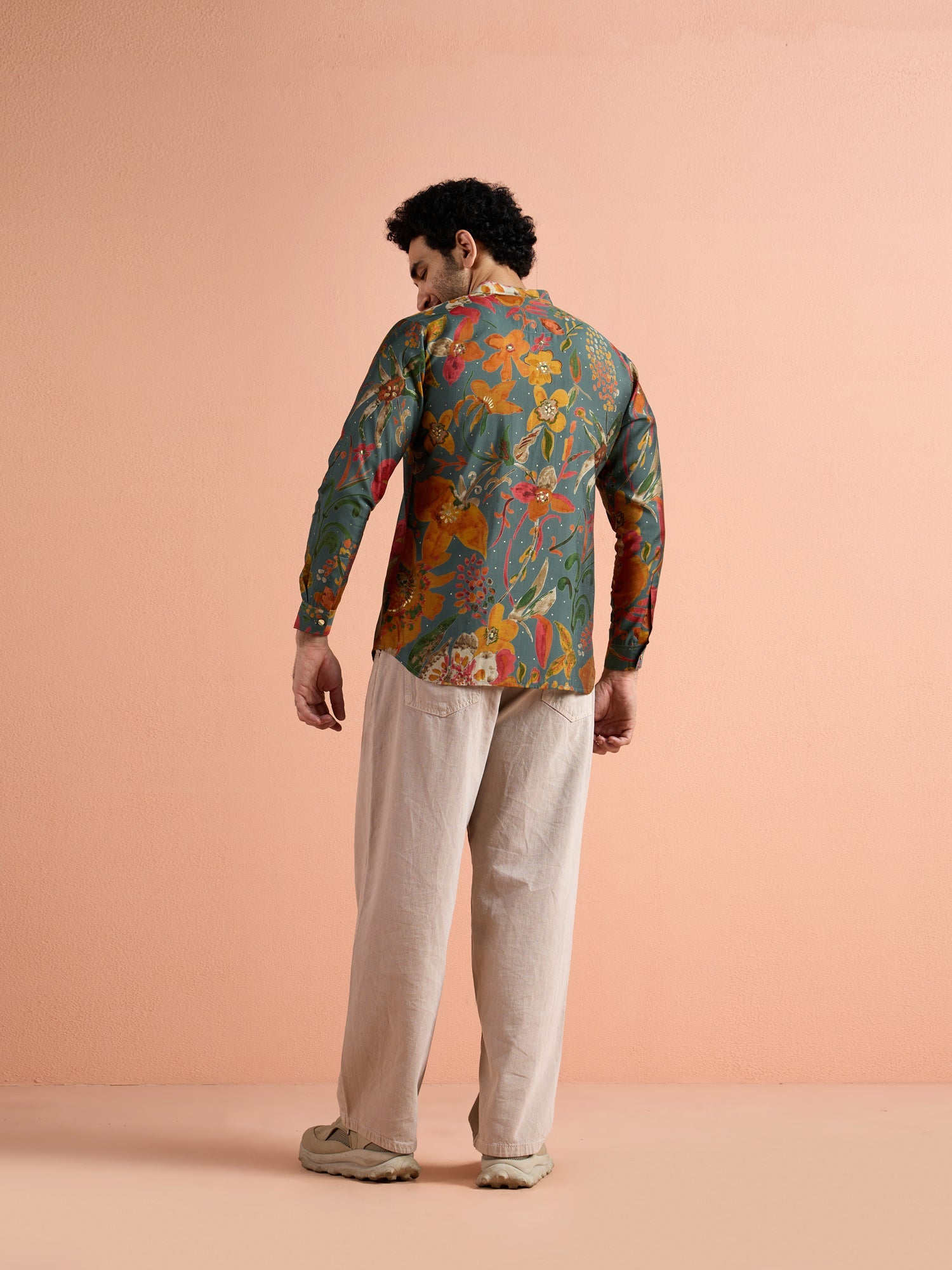 Multi-Color Polyviscose Printed Short Kurta