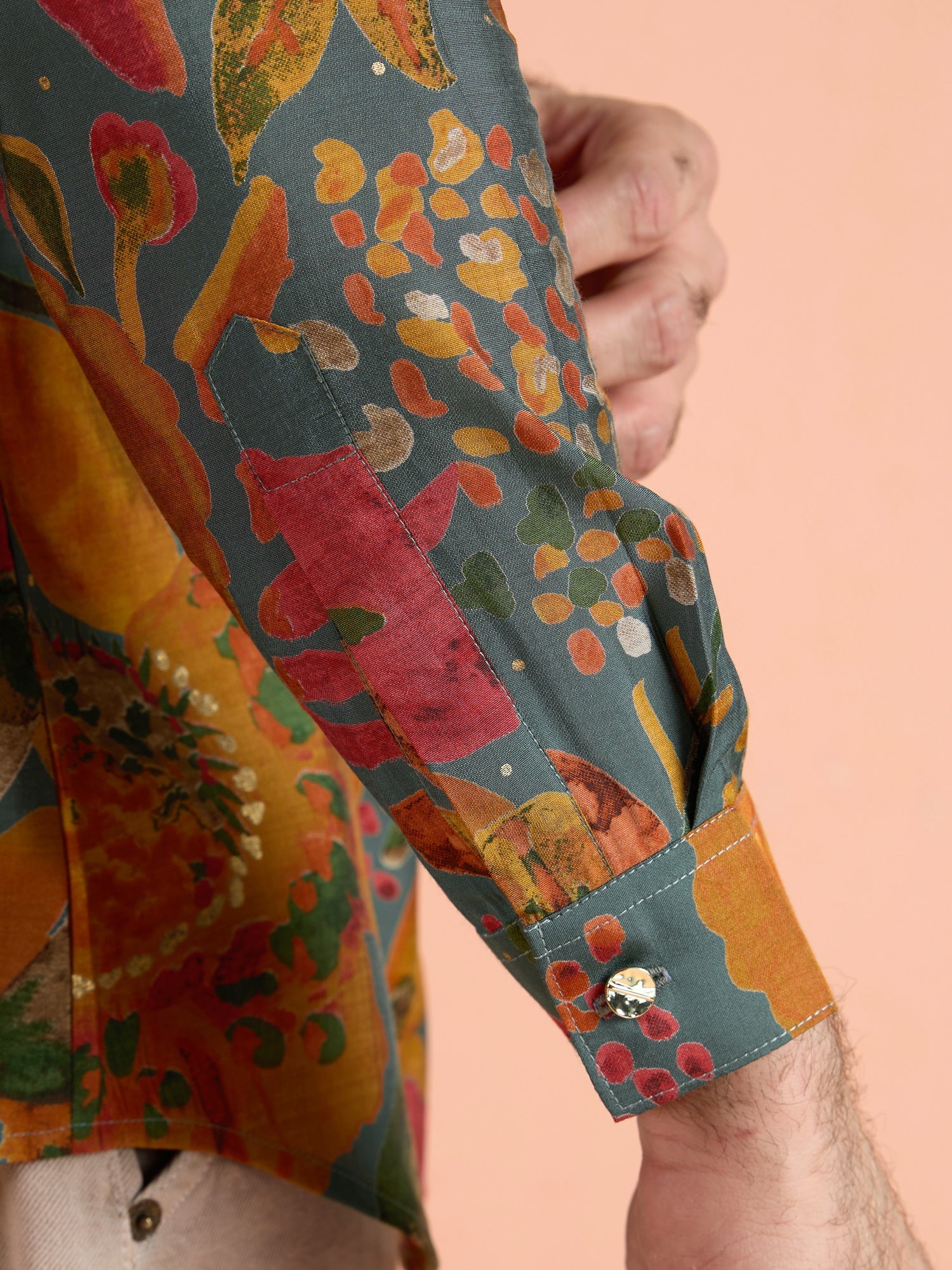 Multi-Color Polyviscose Printed Short Kurta