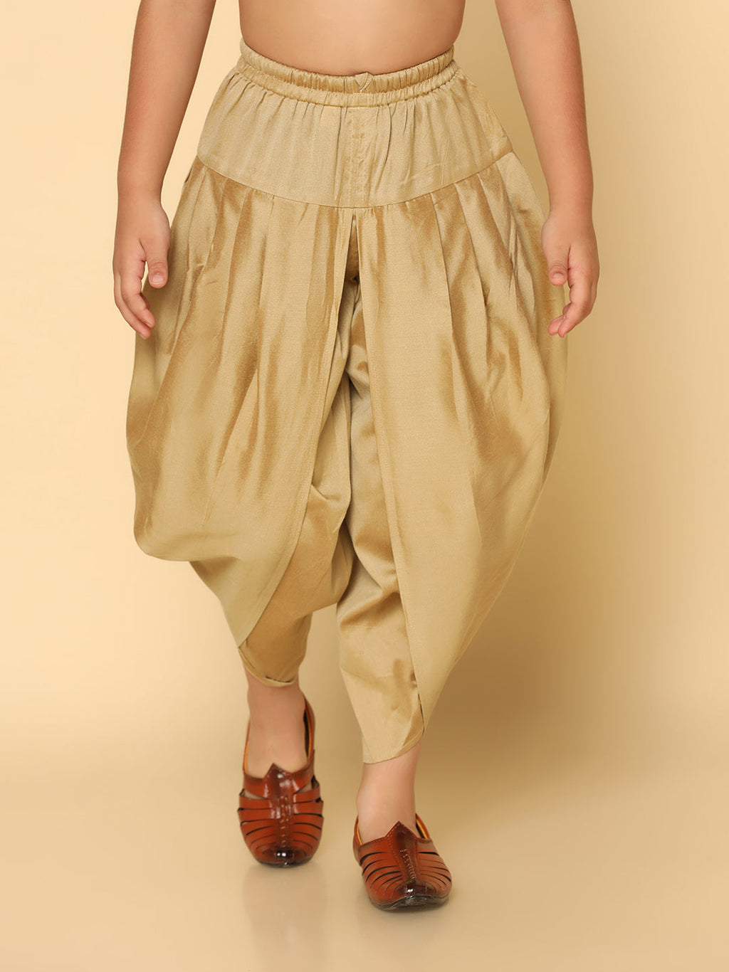 Red Multicolor Cotton Blend Printed Kurta Dhoti Set