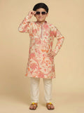 Multicolour Printed Kurta Pyjama Set