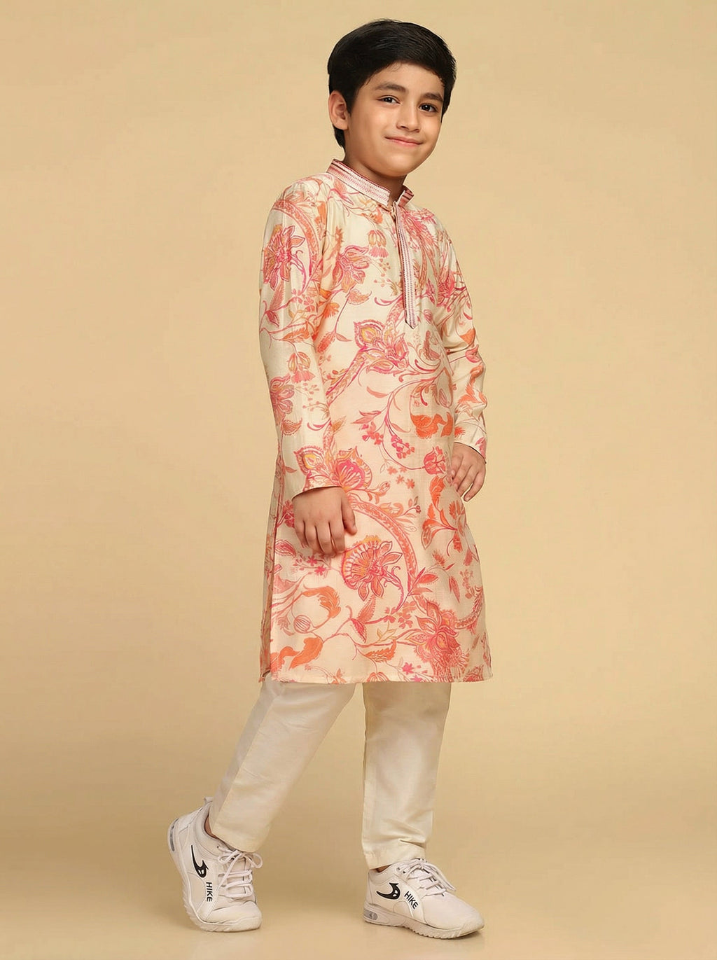 Multicolour Printed Kurta Pyjama Set