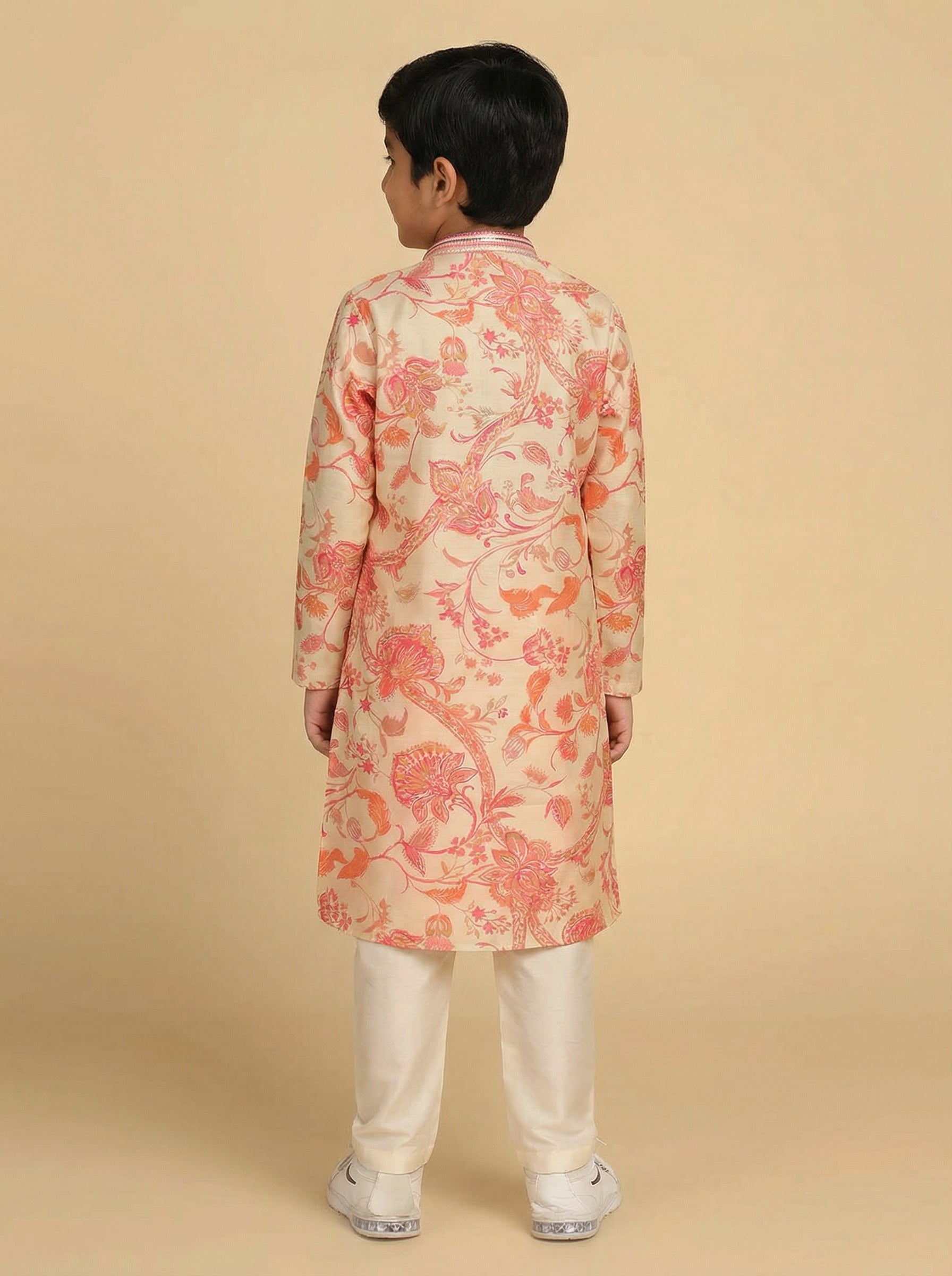 Multicolour Printed Kurta Pyjama Set